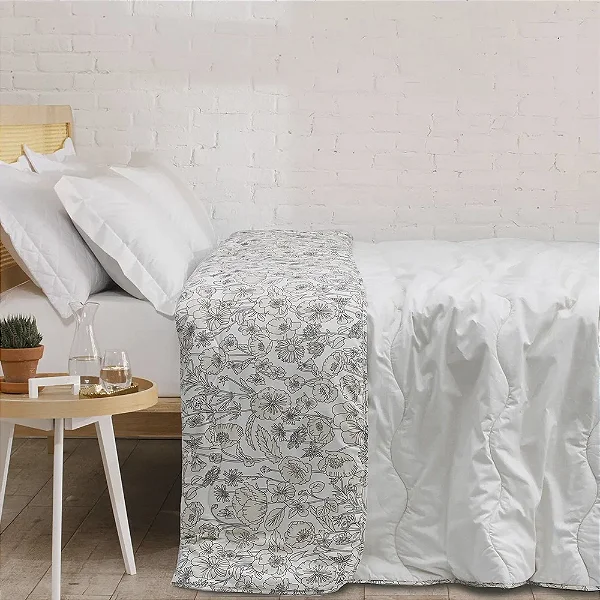 Edredom Coteminas Artex TMix Casal Bege Grinalda